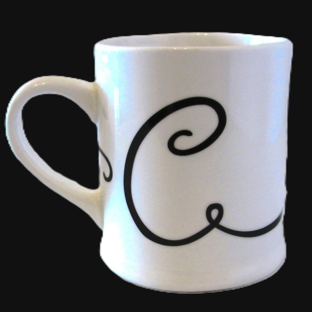 NWOT Indigo Coffee Mug Initial C for Coffee